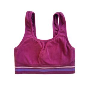 All in Motion Women's Scoop Neck Seamless Sports Bra Mulberry Medium